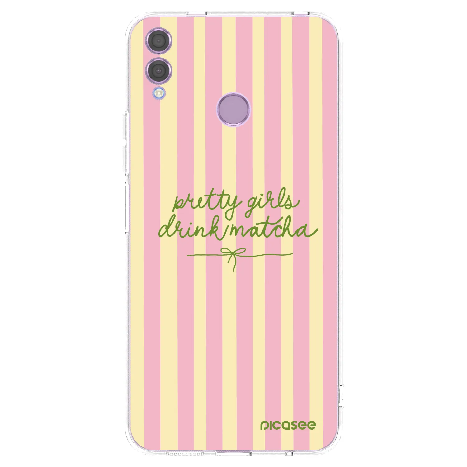 Picasee átlátszó szilikon tok az alábbi mobiltelefonokra Honor 8X - Pretty matcha