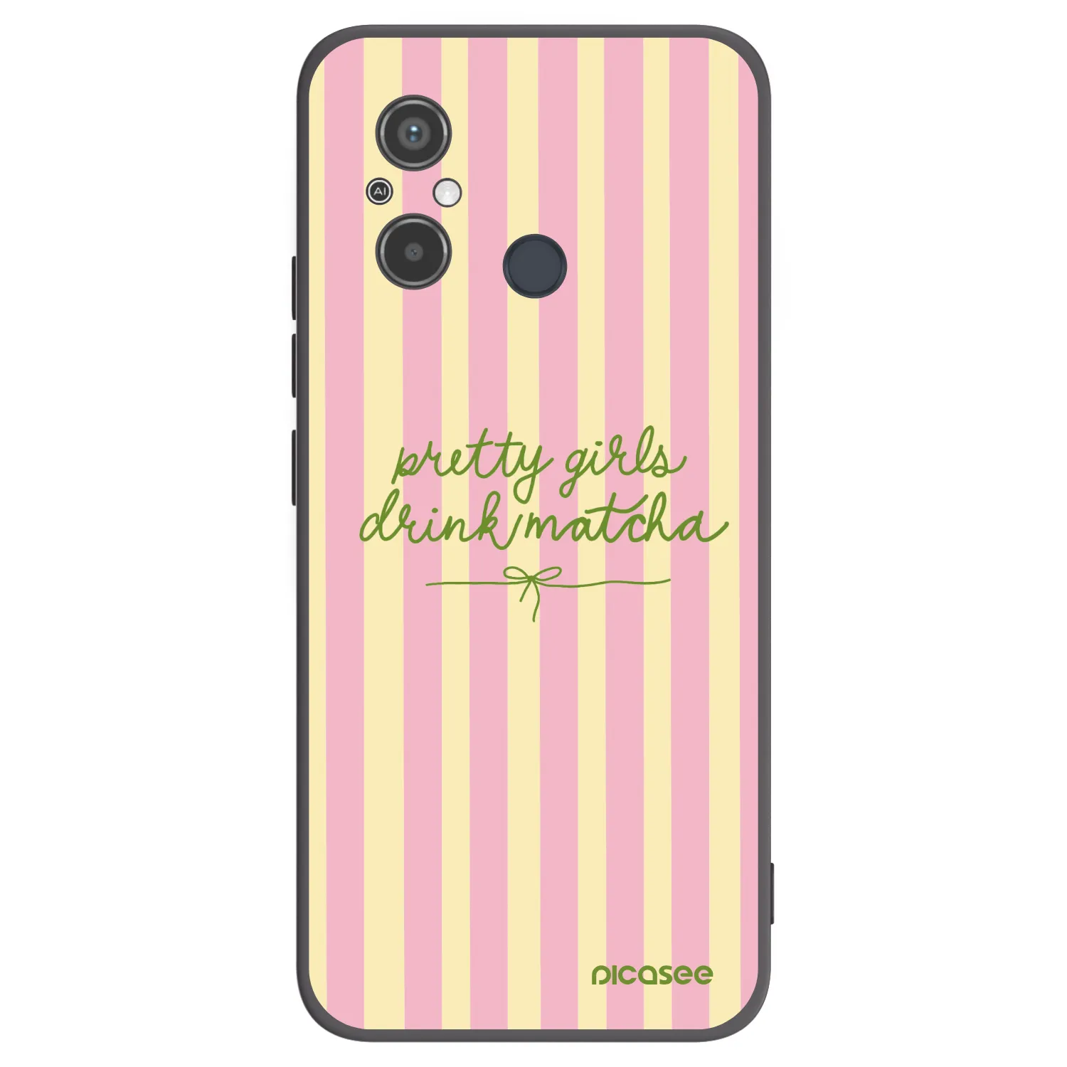 Picasee fekete szilikon tok az alábbi mobiltelefonokra Xiaomi Redmi 12C - Pretty matcha