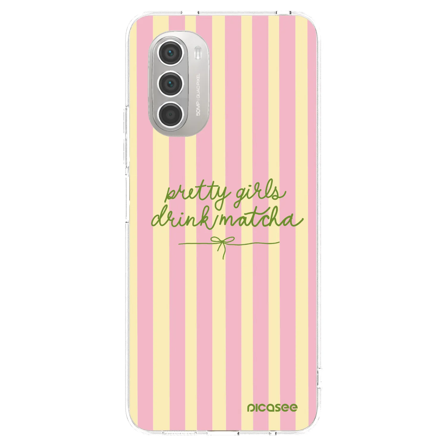 Picasee átlátszó szilikon tok az alábbi mobiltelefonokra Motorola Moto G51 - Pretty matcha