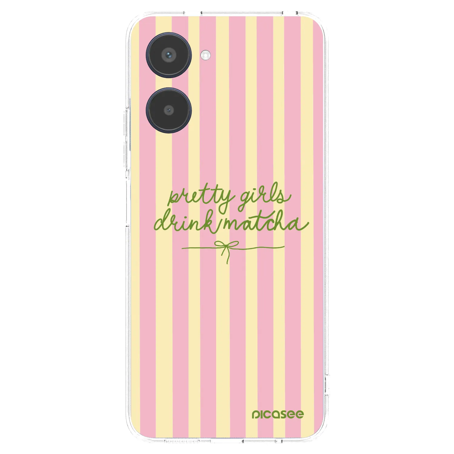 Picasee átlátszó szilikon tok az alábbi mobiltelefonokra Realme 10 4G - Pretty matcha