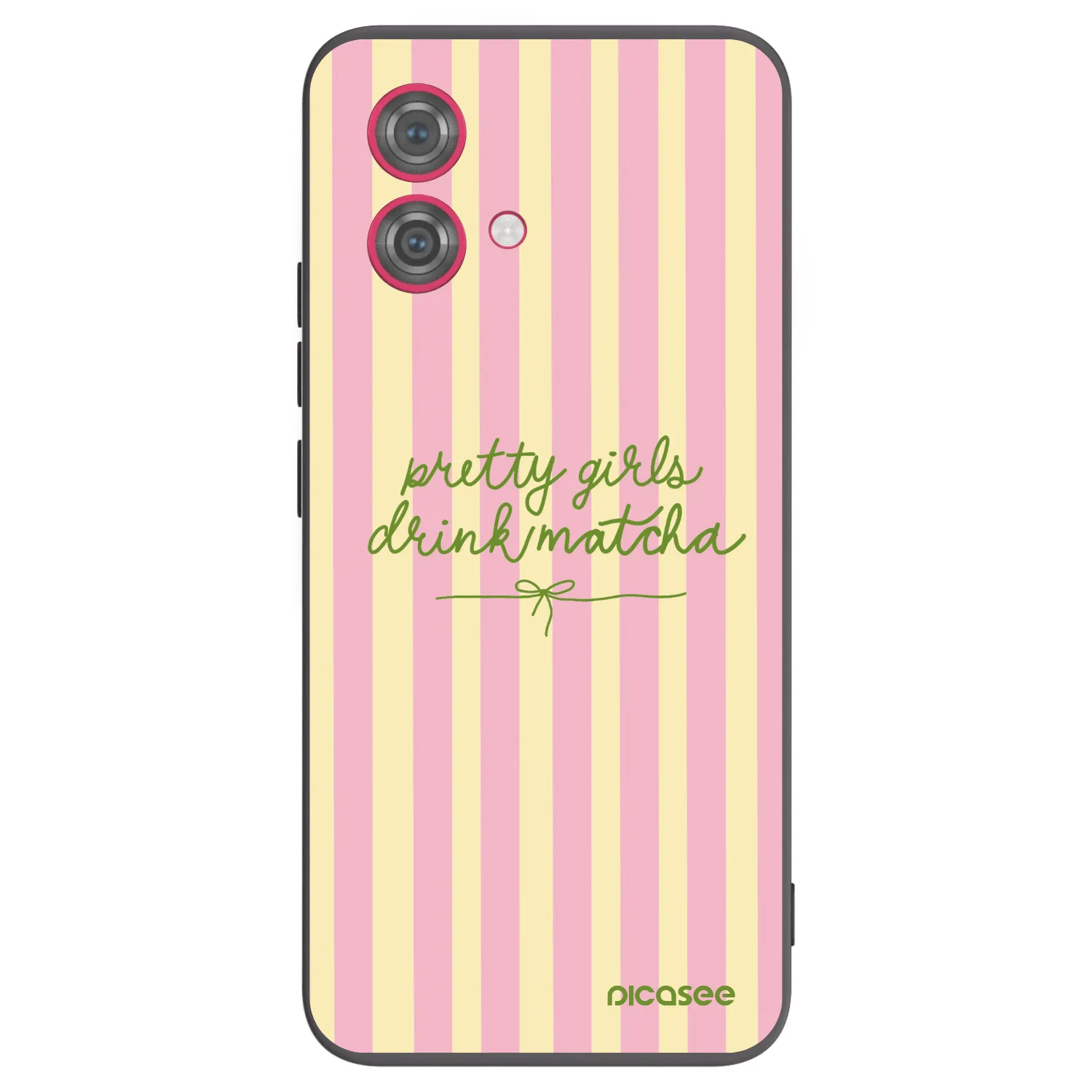 Picasee fekete szilikon tok az alábbi mobiltelefonokra Motorola Moto G84 5G - Pretty matcha
