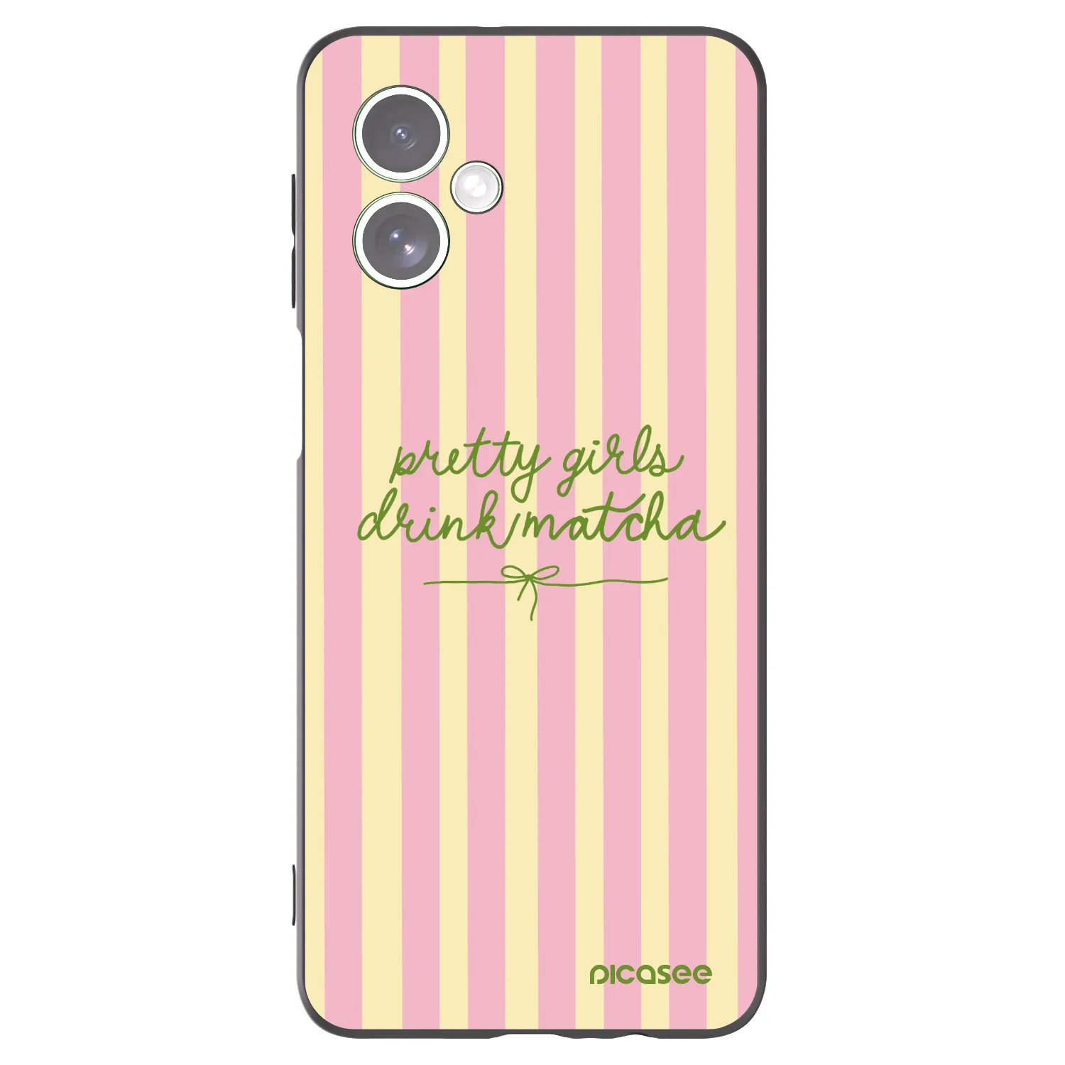 Picasee fekete szilikon tok az alábbi mobiltelefonokra Motorola Moto G54 5G - Pretty matcha