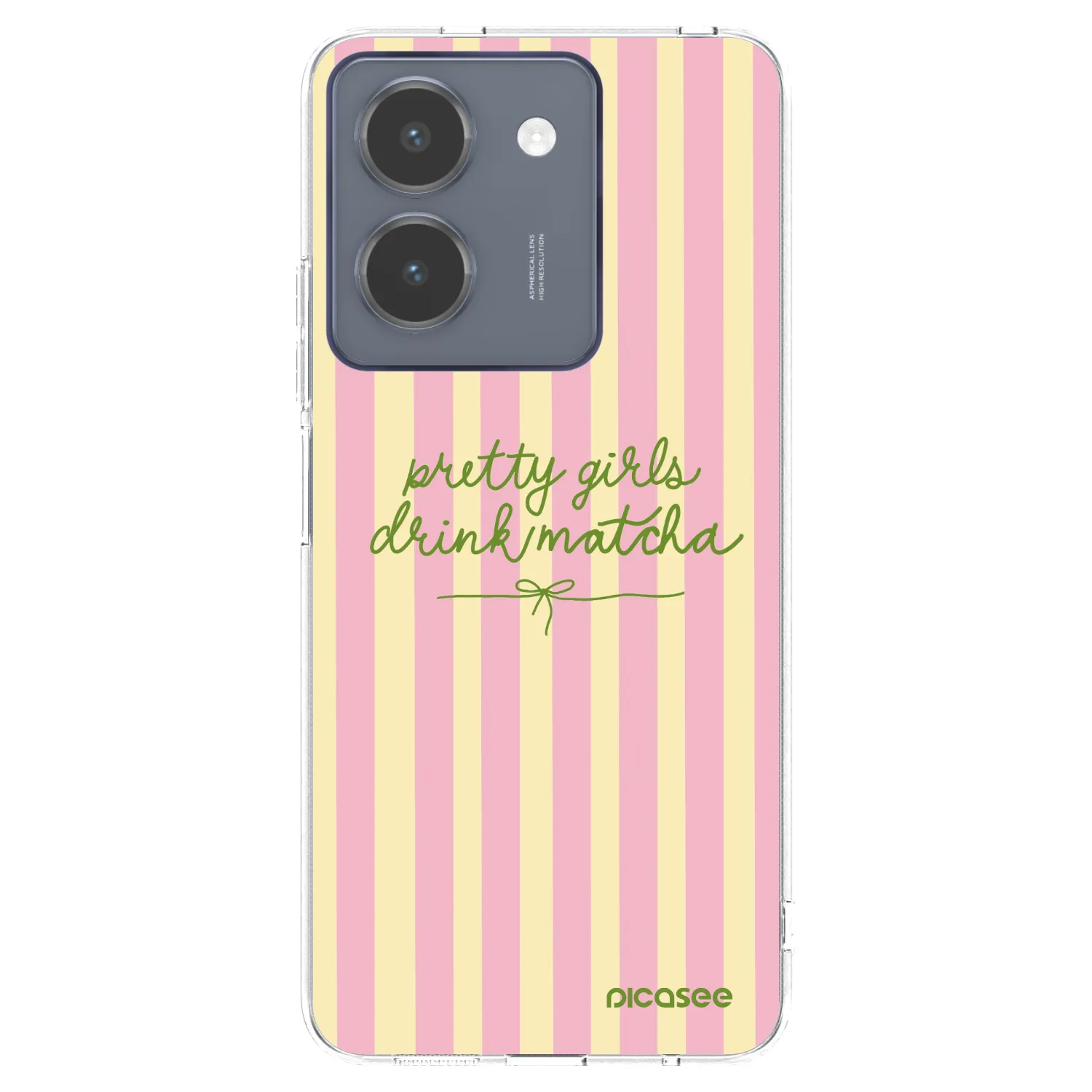 Picasee átlátszó szilikon tok az alábbi mobiltelefonokra Vivo Y36 4G - Pretty matcha