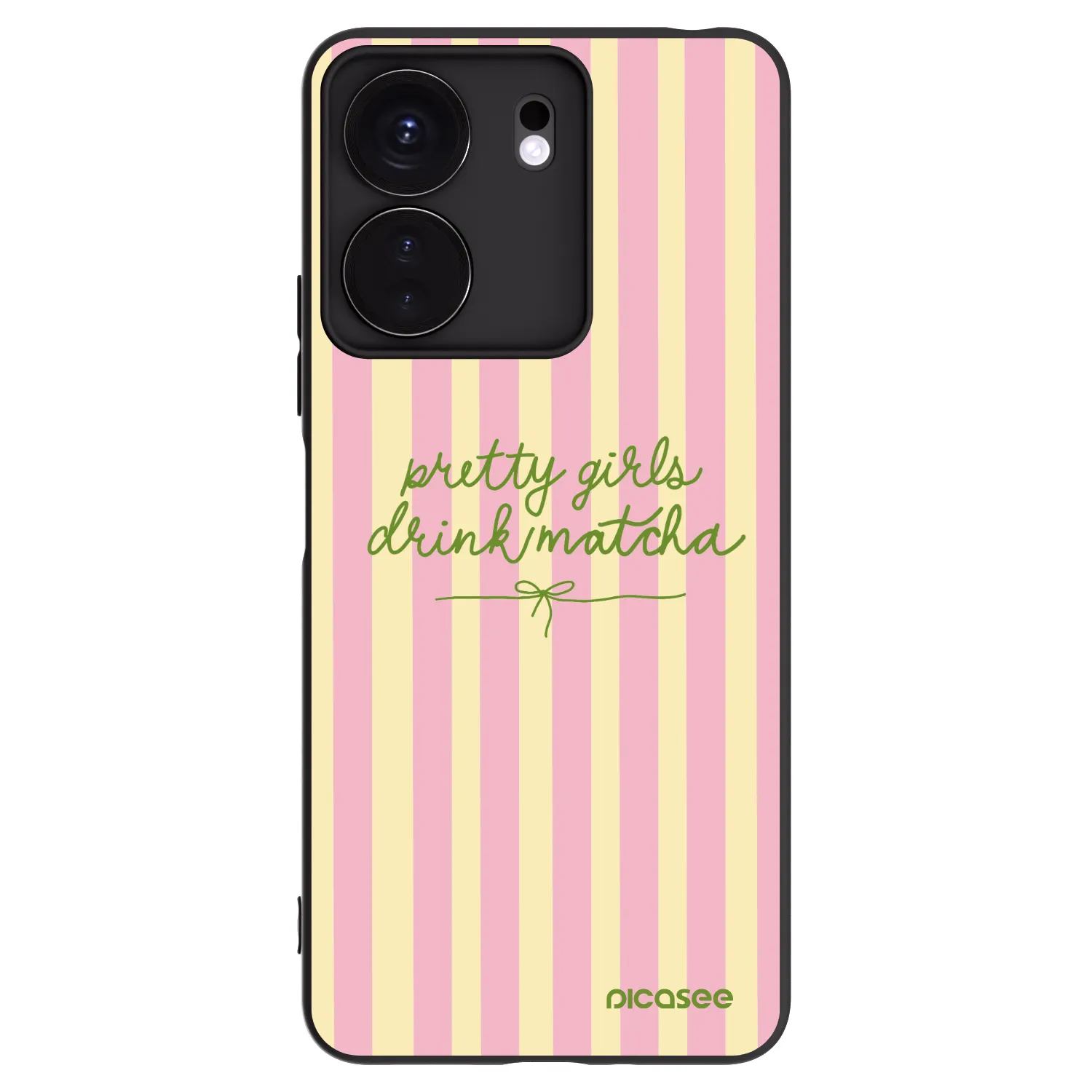 Picasee fekete szilikon tok az alábbi mobiltelefonokra Xiaomi Redmi 13C 4G - Pretty matcha