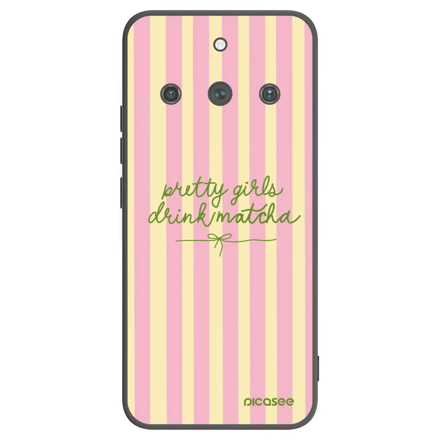 Picasee fekete szilikon tok az alábbi mobiltelefonokra Realme 11 Pro+ - Pretty matcha