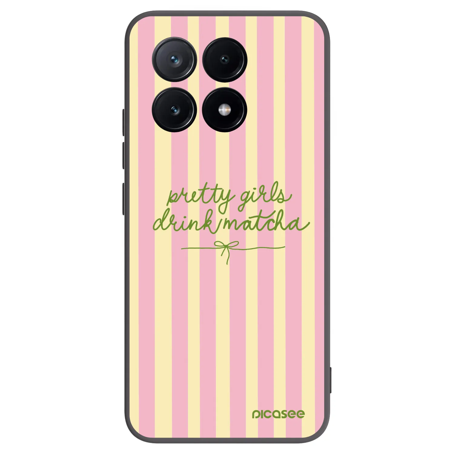 Picasee fekete szilikon tok az alábbi mobiltelefonokra Xiaomi Poco X6 Pro - Pretty matcha