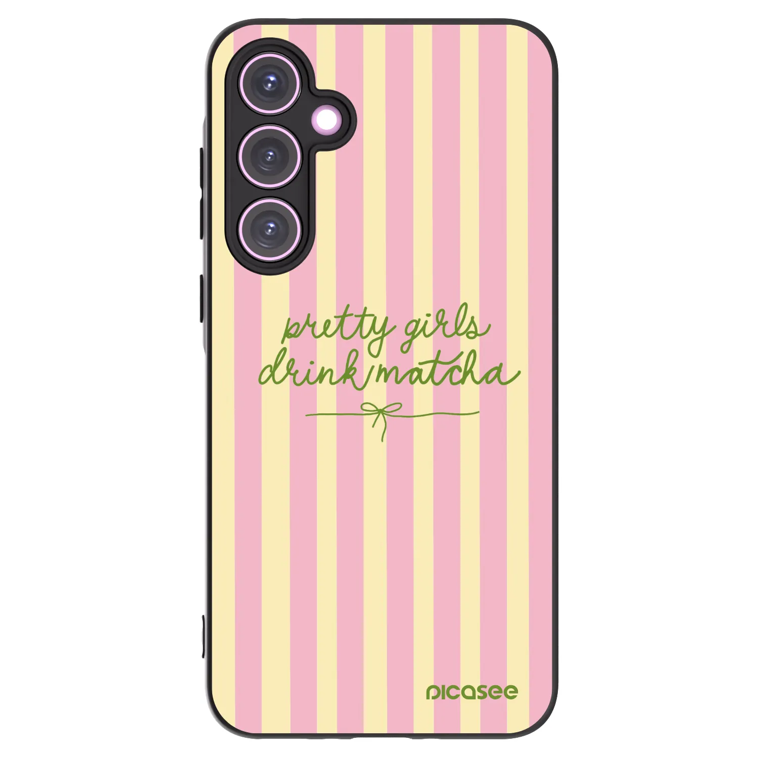 Picasee fekete szilikon tok az alábbi mobiltelefonokra Samsung Galaxy A35 5G A356B - Pretty matcha