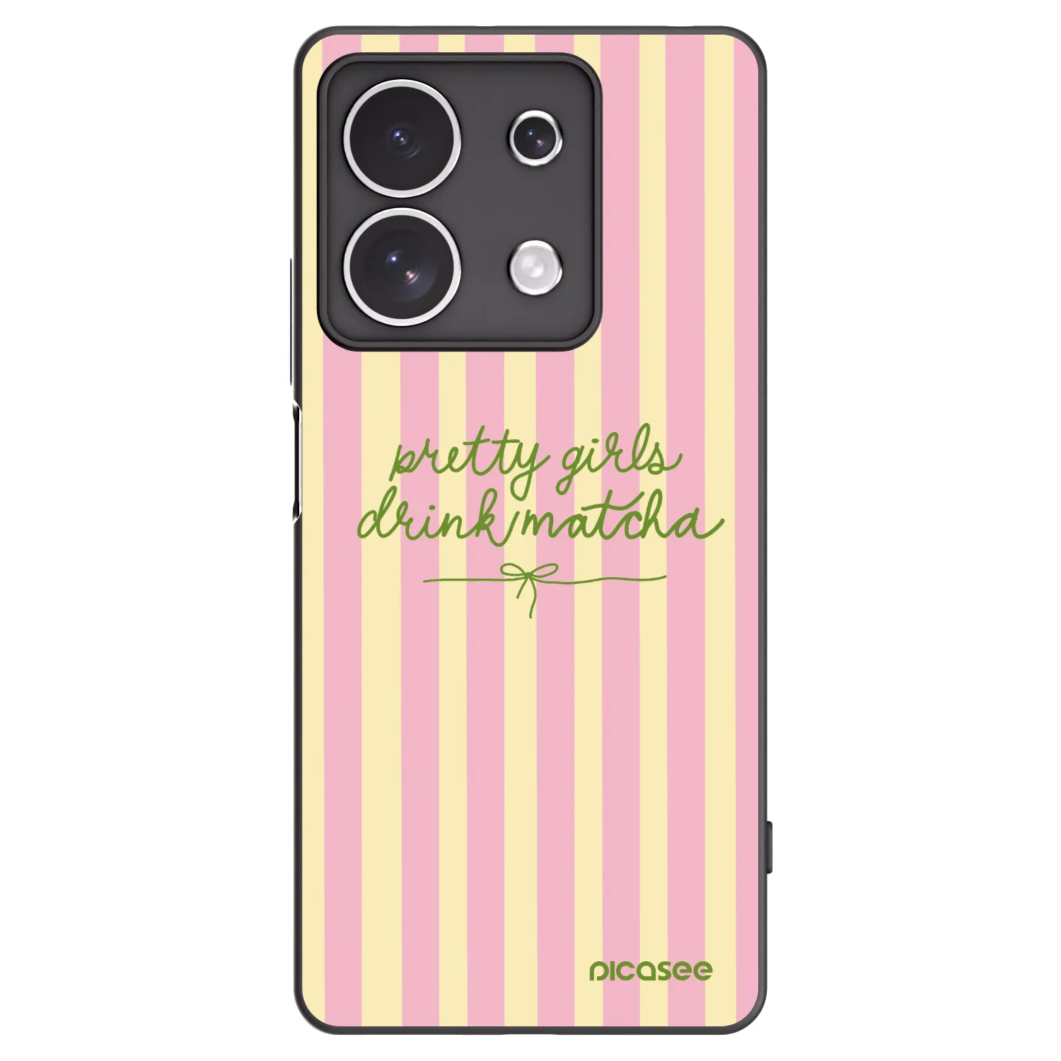 Picasee fekete szilikon tok az alábbi mobiltelefonokra Xiaomi Redmi Note 13 4G - Pretty matcha