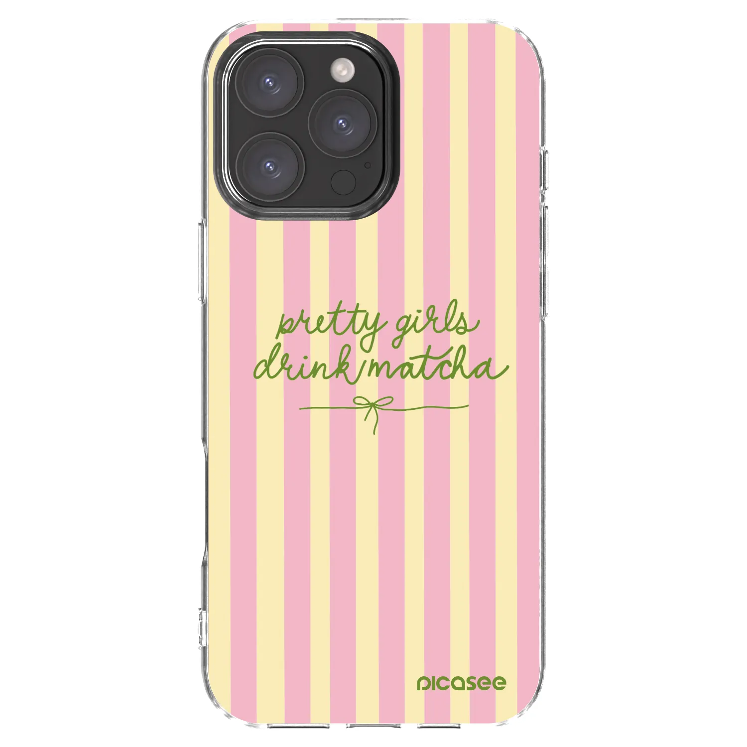 Picasee átlátszó szilikon tok az alábbi mobiltelefonokra Apple iPhone 16 Pro Max - Pretty matcha
