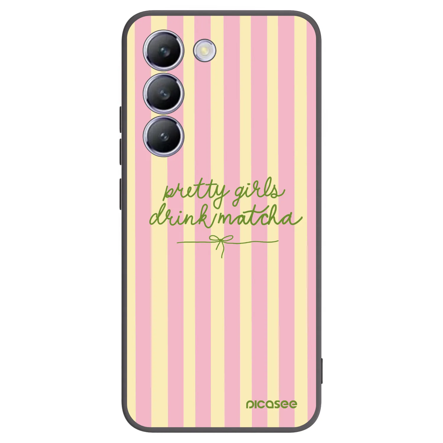 Picasee fekete szilikon tok az alábbi mobiltelefonokra Vivo V40 SE 5G - Pretty matcha