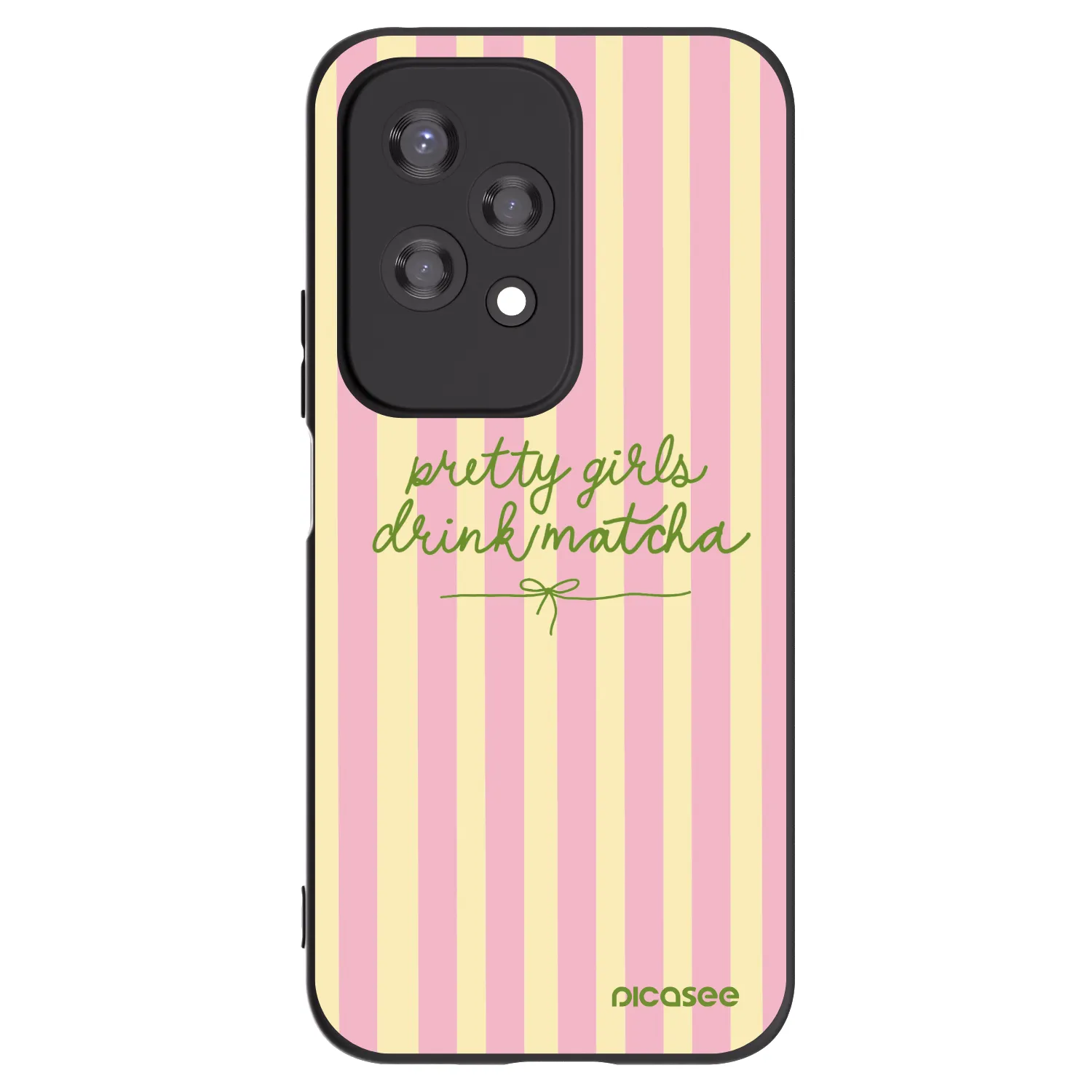 Picasee fekete szilikon tok az alábbi mobiltelefonokra Honor 200 Lite - Pretty matcha