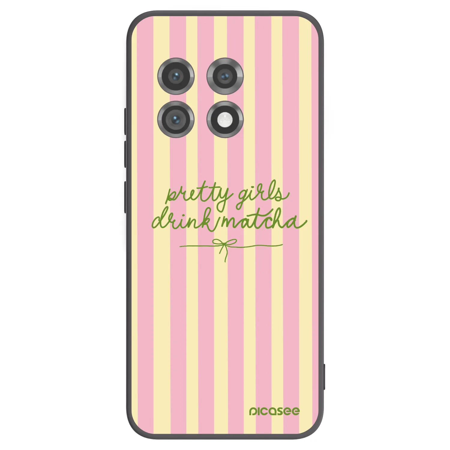 Picasee fekete szilikon tok az alábbi mobiltelefonokra OnePlus 11 5G - Pretty matcha