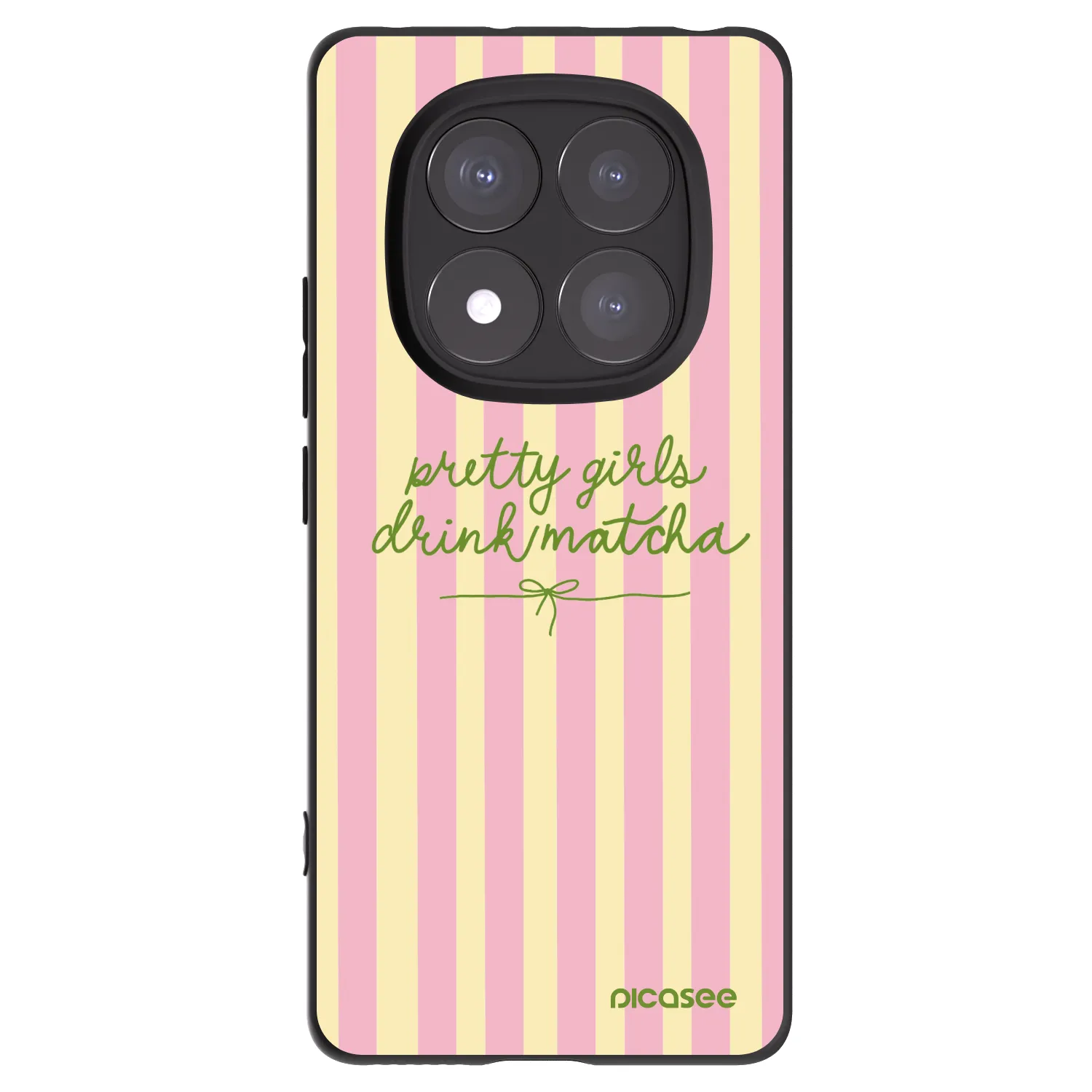 Picasee fekete szilikon tok az alábbi mobiltelefonokra Xiaomi Redmi Note 14 Pro+ 5G - Pretty matcha