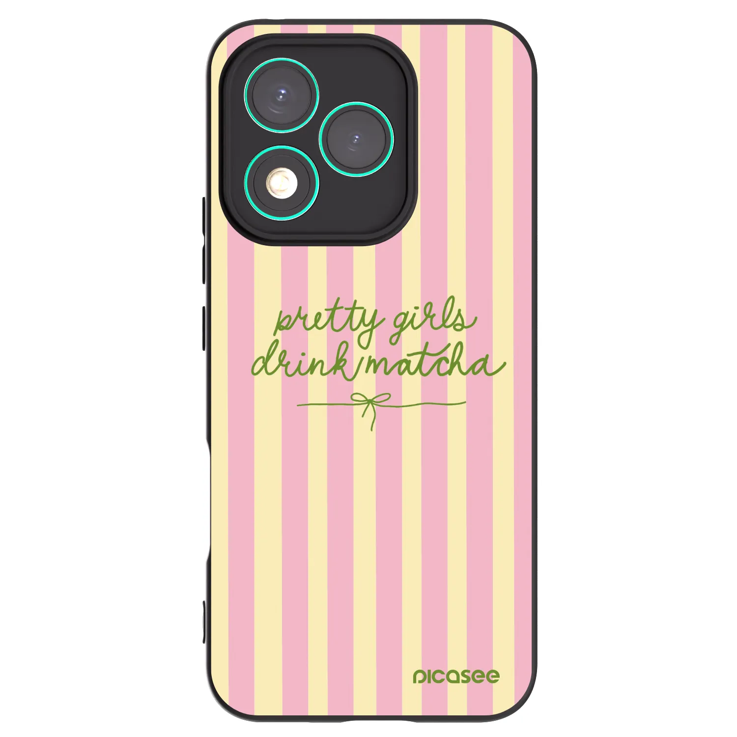 Picasee fekete szilikon tok az alábbi mobiltelefonokra Honor 400 Lite 5G - Pretty matcha