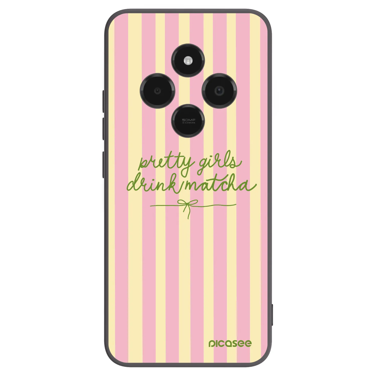 Picasee fekete szilikon tok az alábbi mobiltelefonokra Xiaomi Poco C75 - Pretty matcha