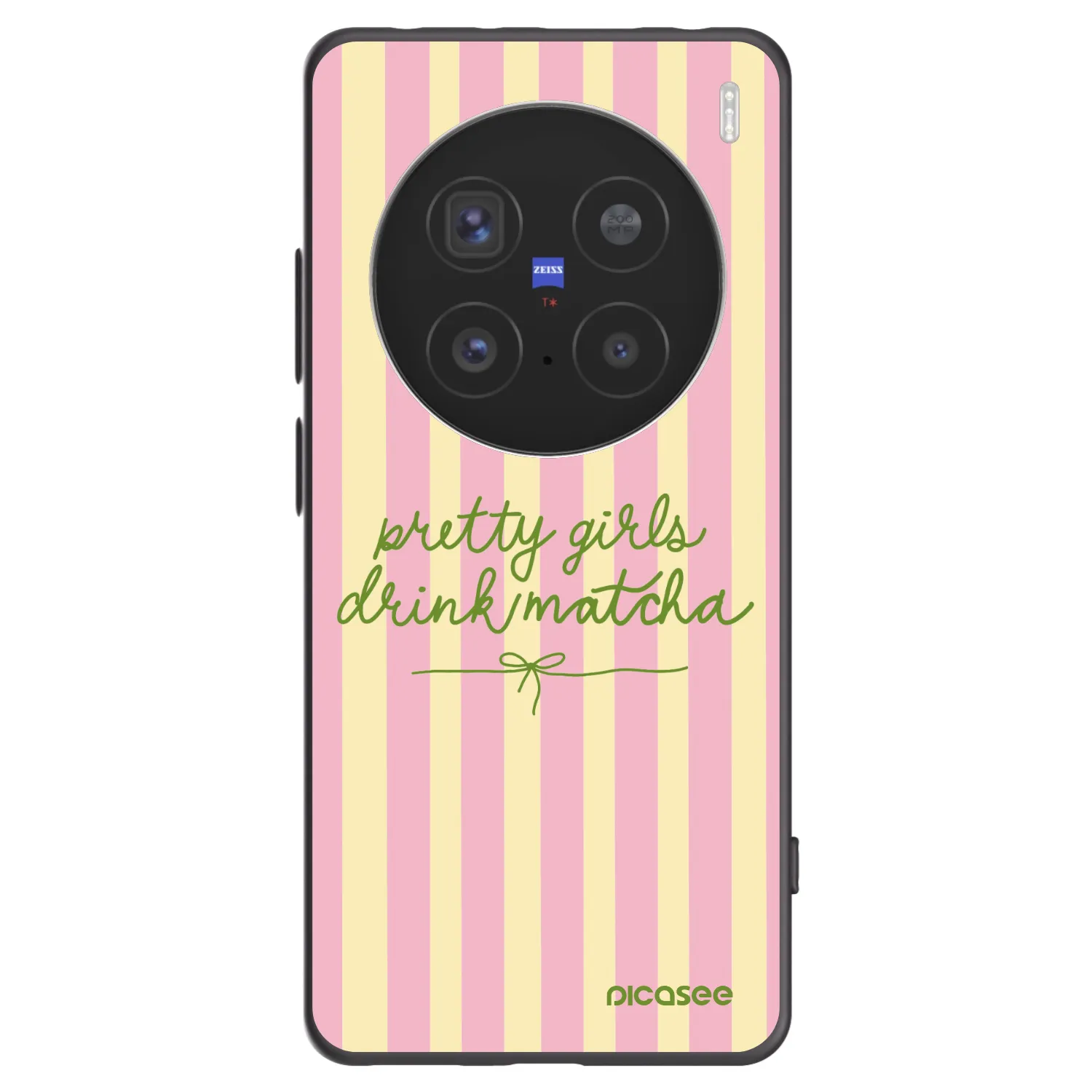 Picasee fekete szilikon tok az alábbi mobiltelefonokra Vivo X200 Pro - Pretty matcha