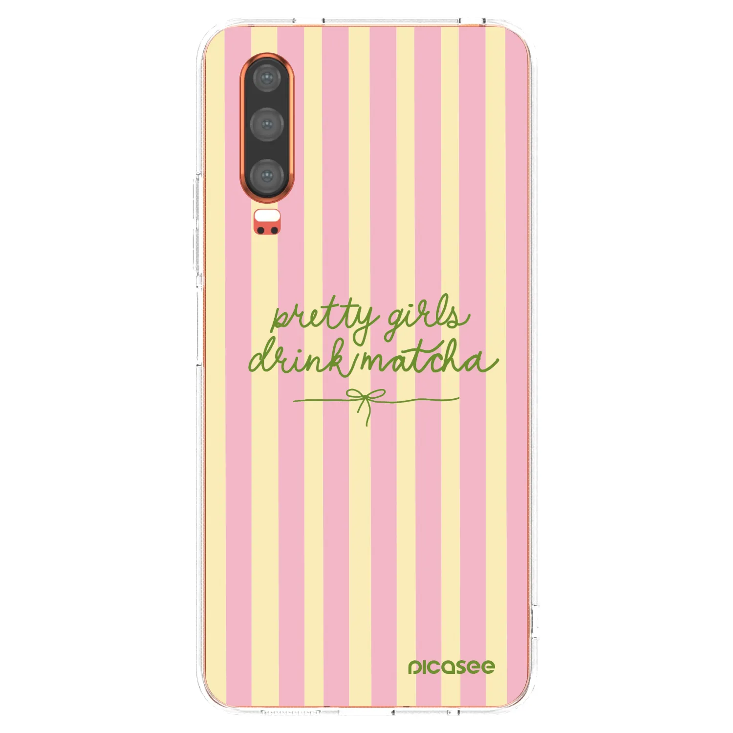 Picasee átlátszó szilikon tok az alábbi mobiltelefonokra Huawei P30 - Pretty matcha