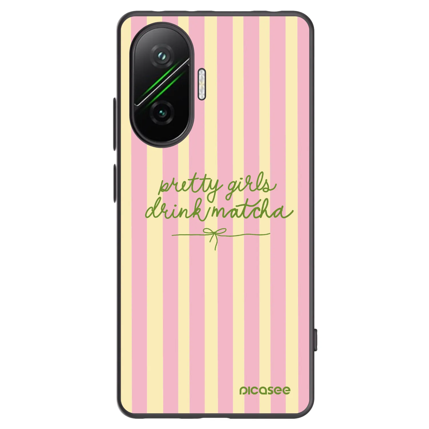 Picasee fekete szilikon tok az alábbi mobiltelefonokra Xiaomi Poco F7 Pro 5G - Pretty matcha