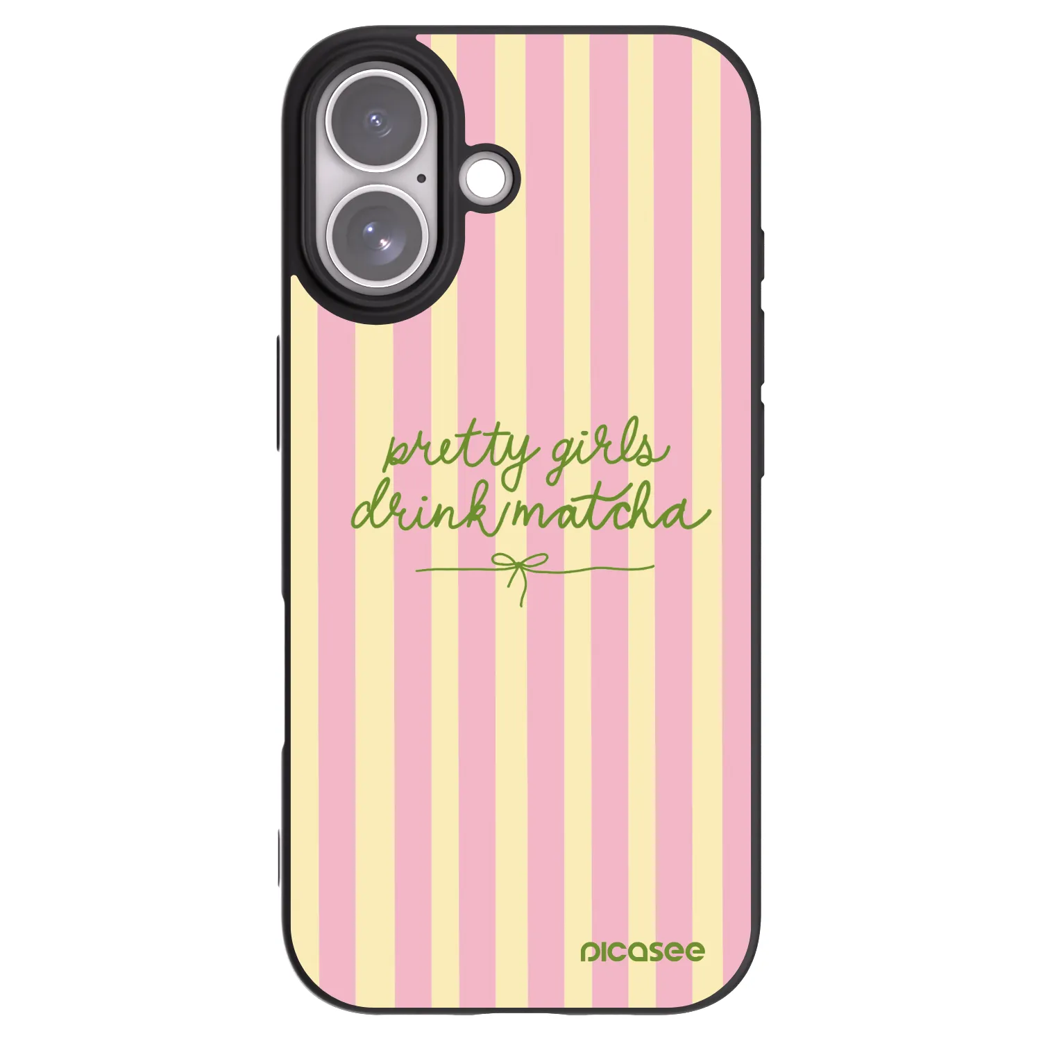 Picasee fekete szilikon tok az alábbi mobiltelefonokra Apple iPhone 17 - Pretty matcha
