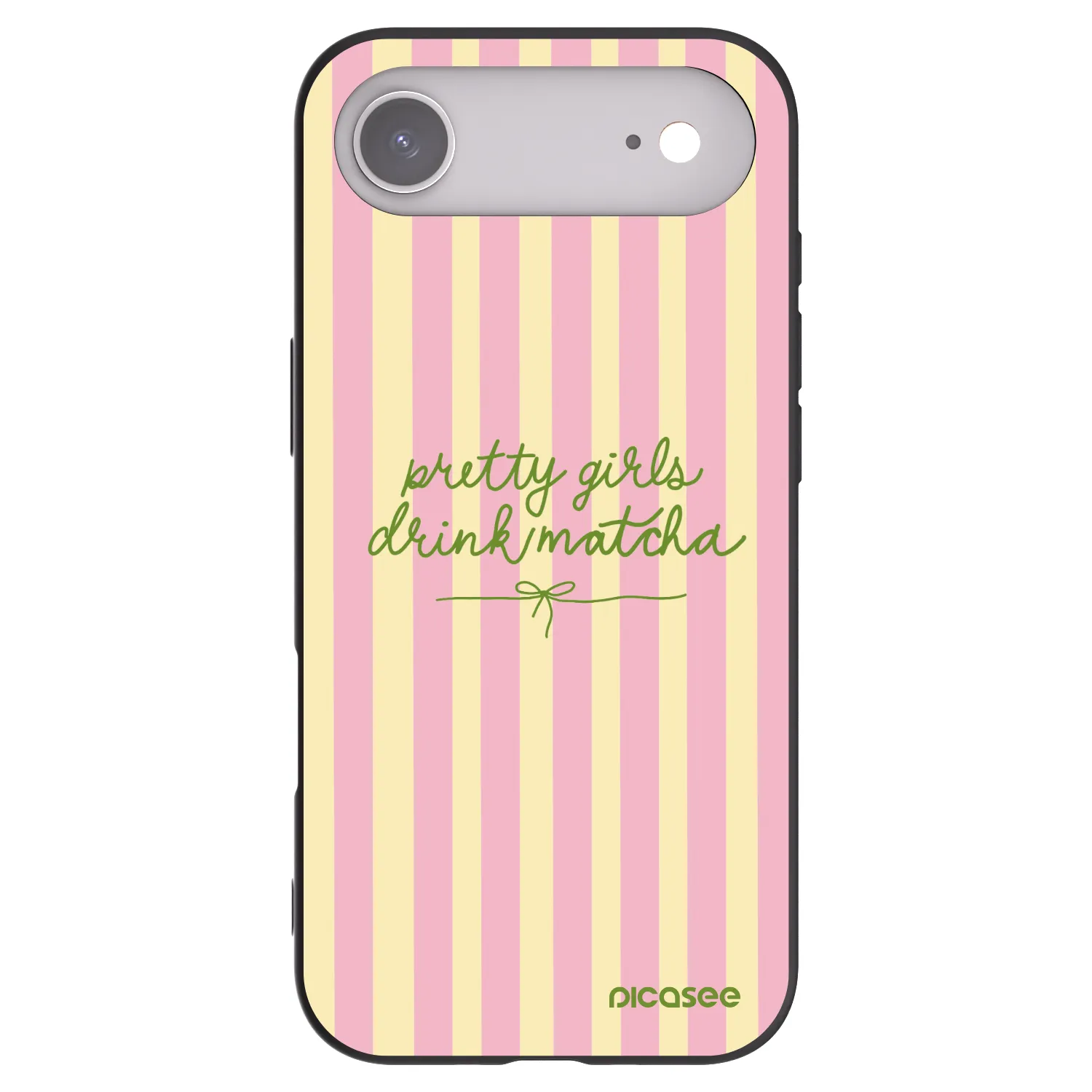 Picasee fekete szilikon tok az alábbi mobiltelefonokra Apple iPhone Air - Pretty matcha