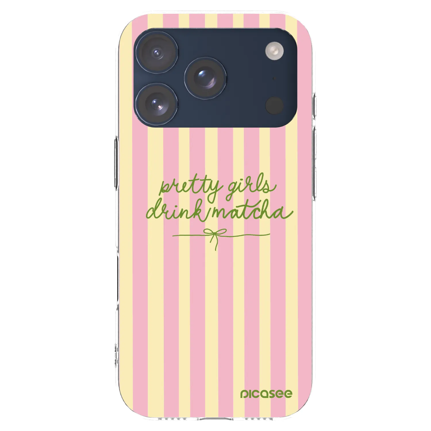 Picasee átlátszó szilikon tok az alábbi mobiltelefonokra Apple iPhone 17 Pro - Pretty matcha