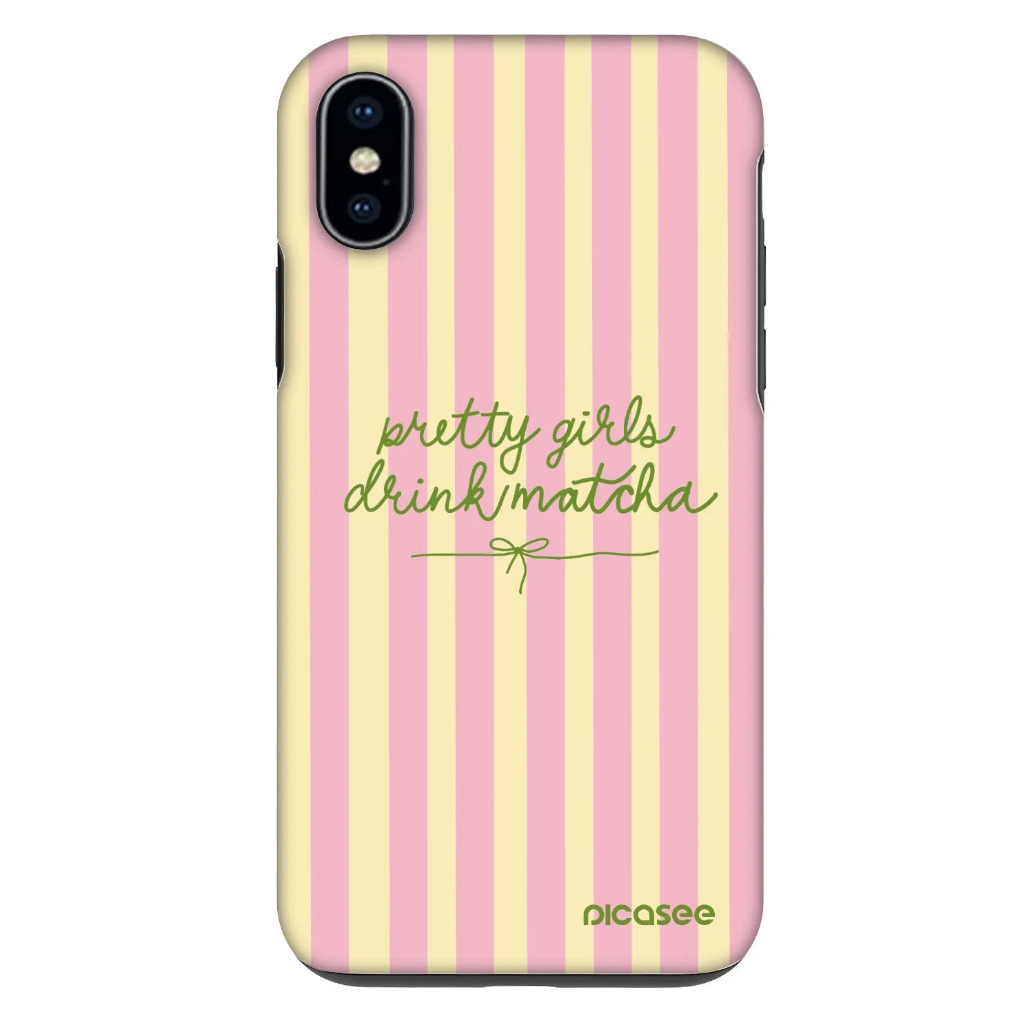 Picasee Fashion Case Apple iPhone X/XS - Pretty matcha