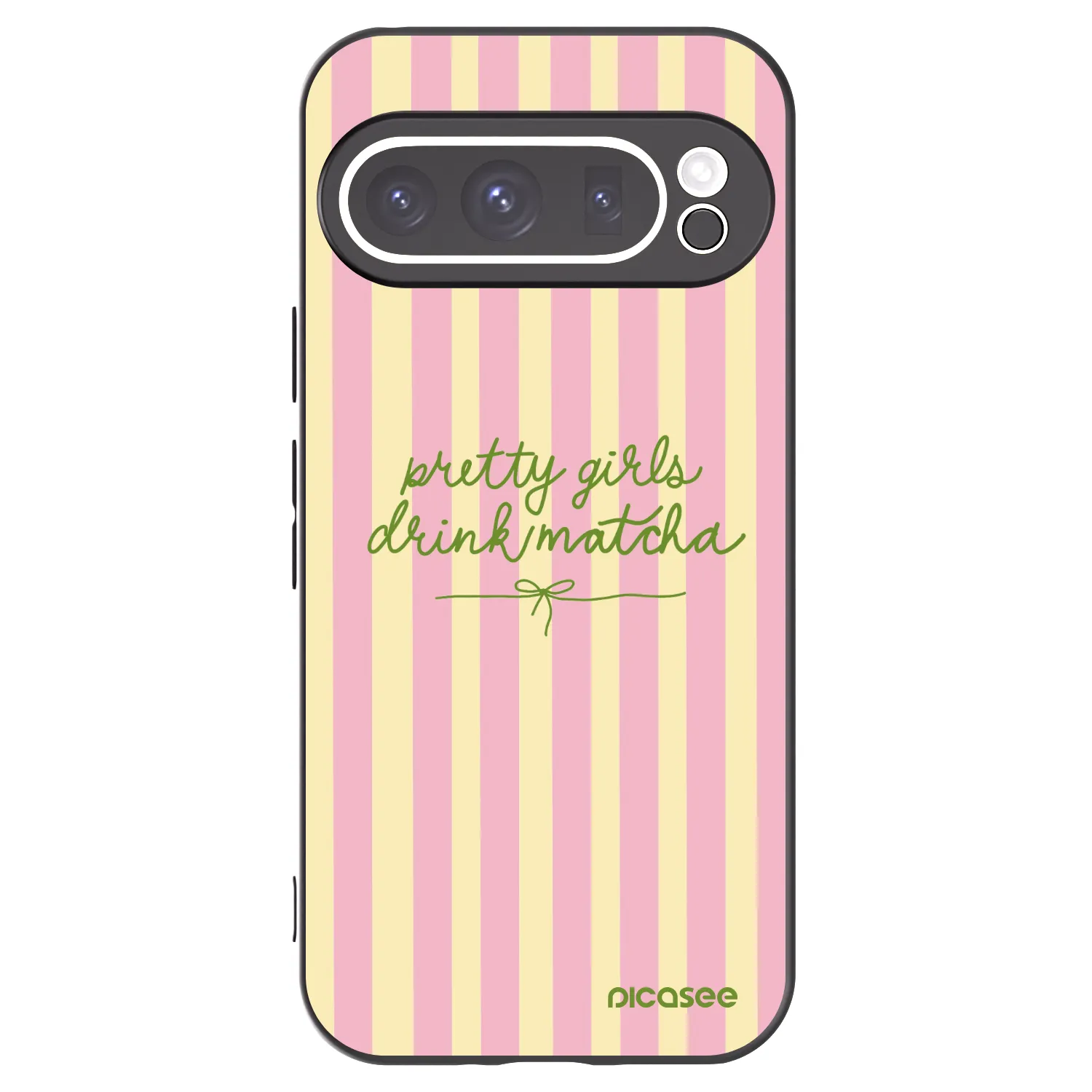 Picasee fekete szilikon tok az alábbi mobiltelefonokra Google Pixel 9 Pro XL - Pretty matcha
