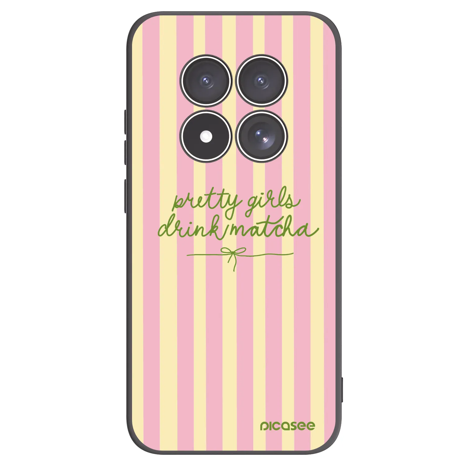 Picasee fekete szilikon tok az alábbi mobiltelefonokra Xiaomi Redmi Note 15 Pro 4G - Pretty matcha