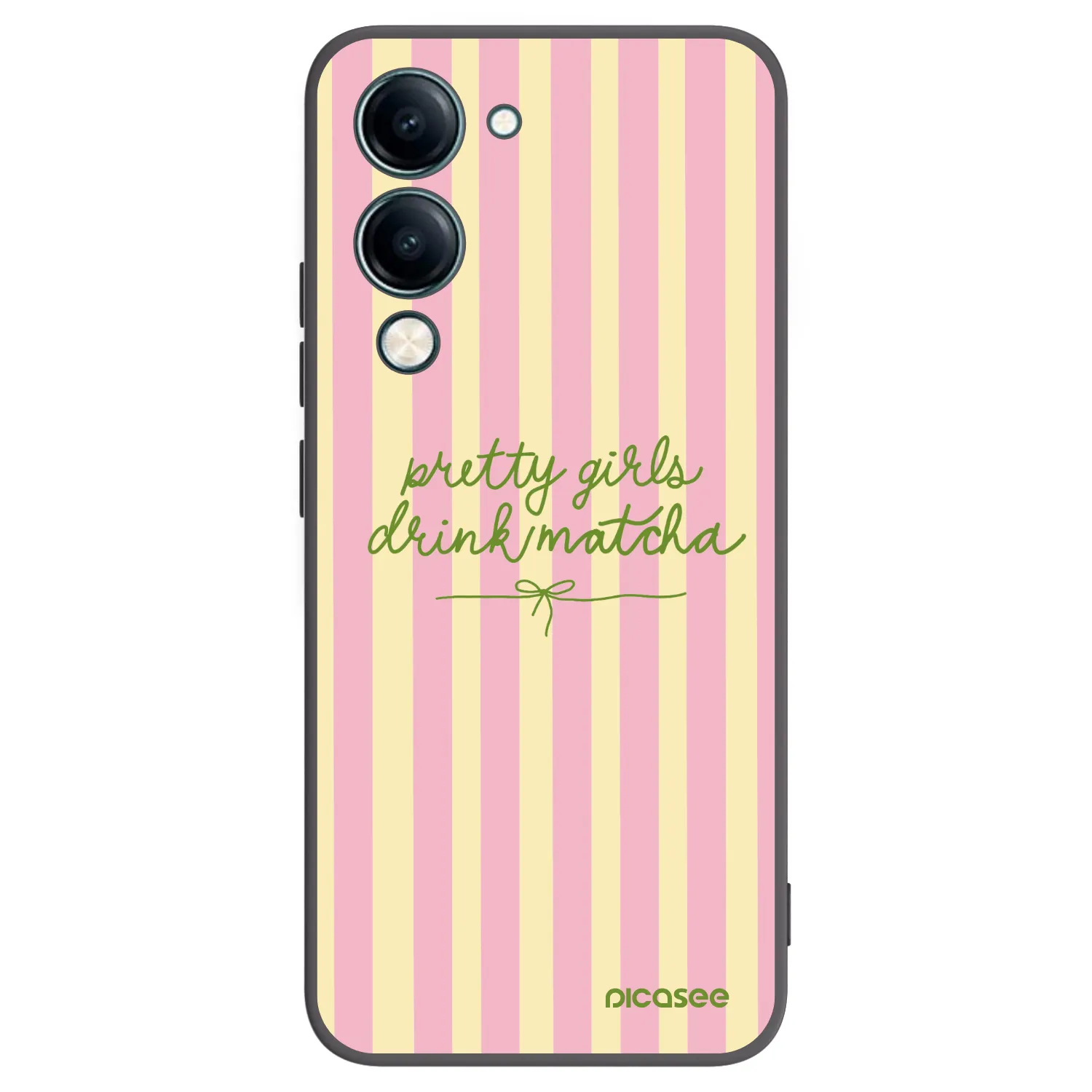 Picasee fekete szilikon tok az alábbi mobiltelefonokra Vivo Y29s 5G - Pretty matcha