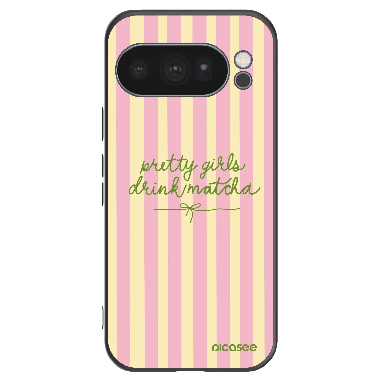 Picasee fekete szilikon tok az alábbi mobiltelefonokra Google Pixel 10 Pro - Pretty matcha