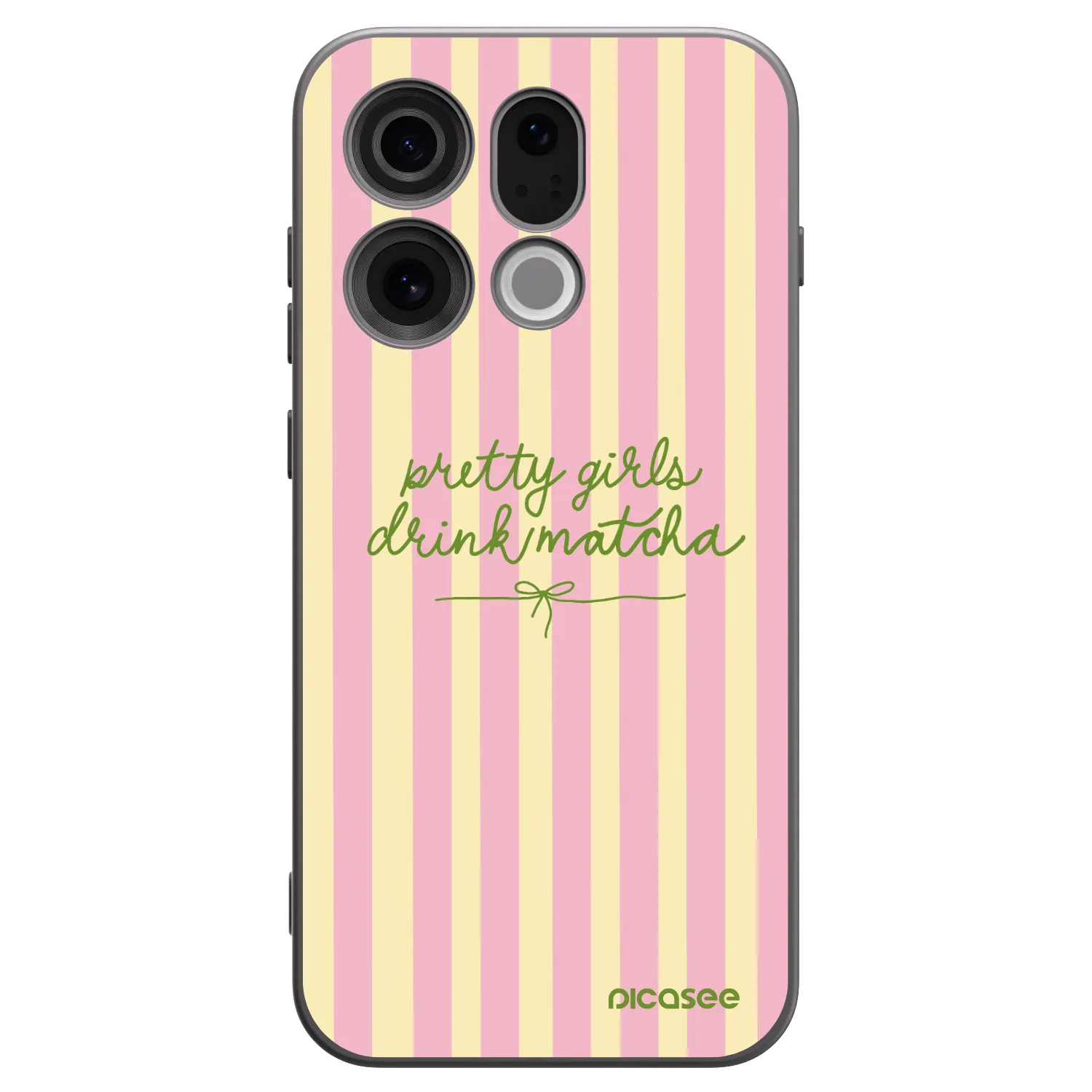 Picasee fekete szilikon tok az alábbi mobiltelefonokra OPPO Find X9 - Pretty matcha