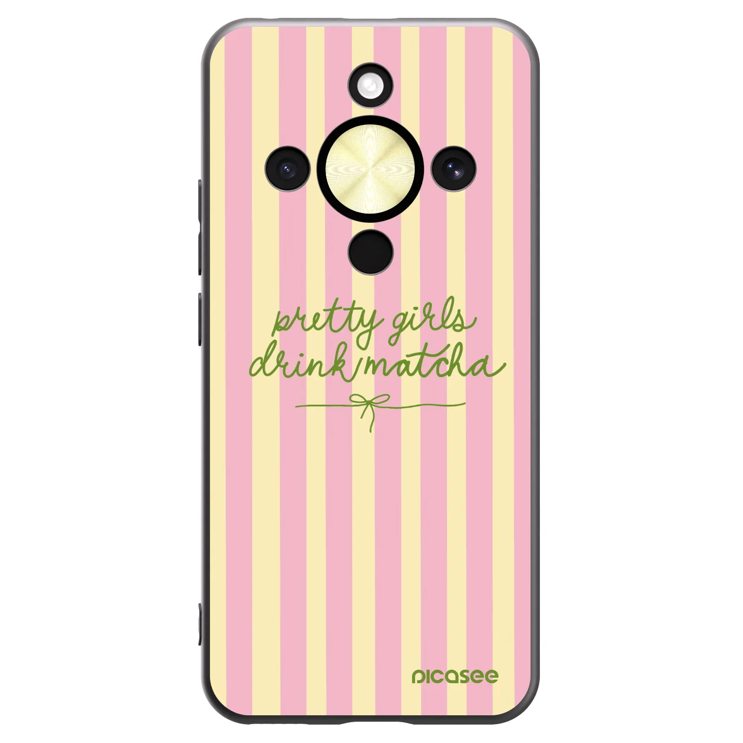 Picasee fekete szilikon tok az alábbi mobiltelefonokra Honor Magic8 Lite 5G - Pretty matcha