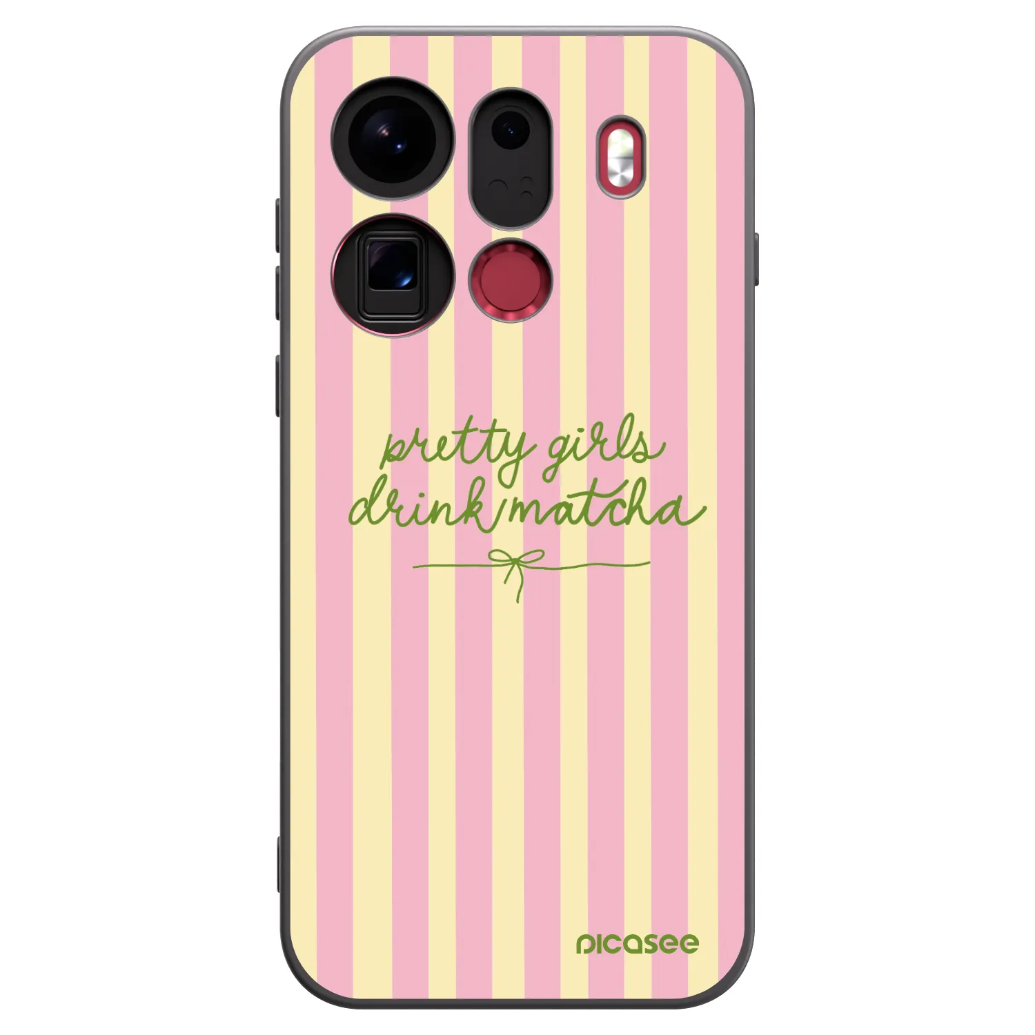 Picasee fekete szilikon tok az alábbi mobiltelefonokra OPPO Find X9 Pro - Pretty matcha