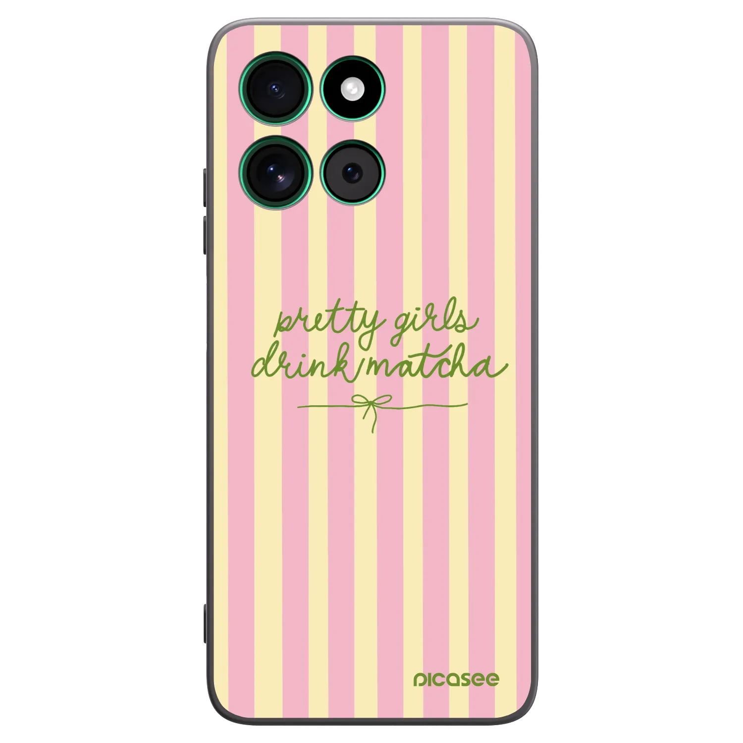 Picasee fekete szilikon tok az alábbi mobiltelefonokra Motorola Moto G57 Power - Pretty matcha