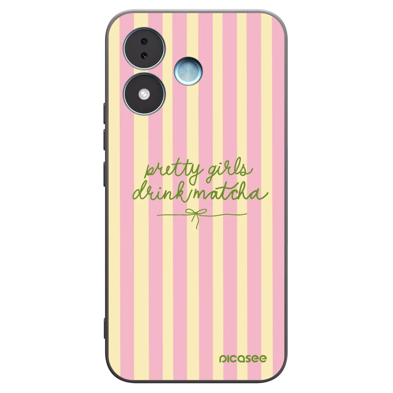 Picasee fekete szilikon tok az alábbi mobiltelefonokra Xiaomi Redmi Note 17 5G - Pretty matcha