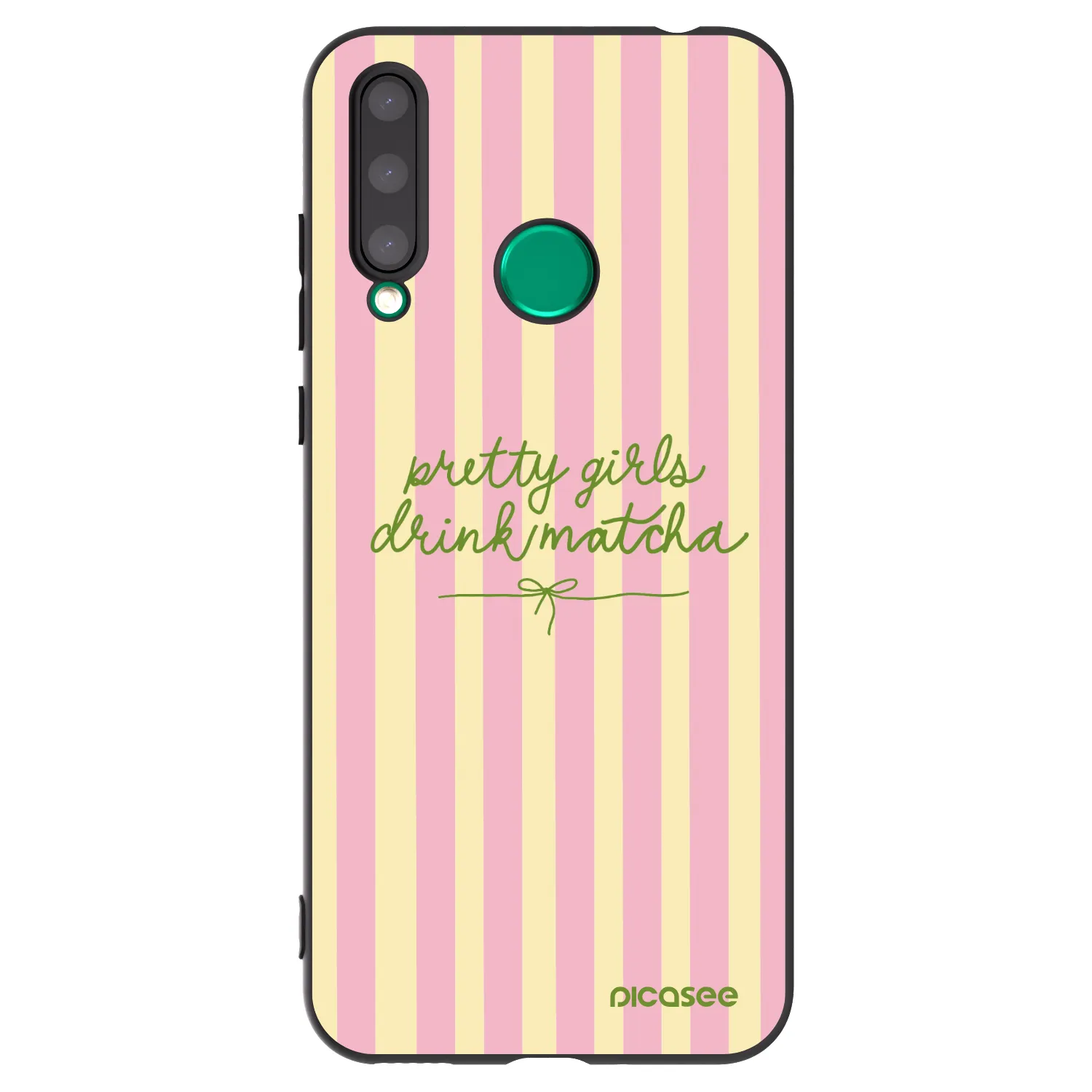 Picasee fekete szilikon tok az alábbi mobiltelefonokra Honor 20 Lite - Pretty matcha
