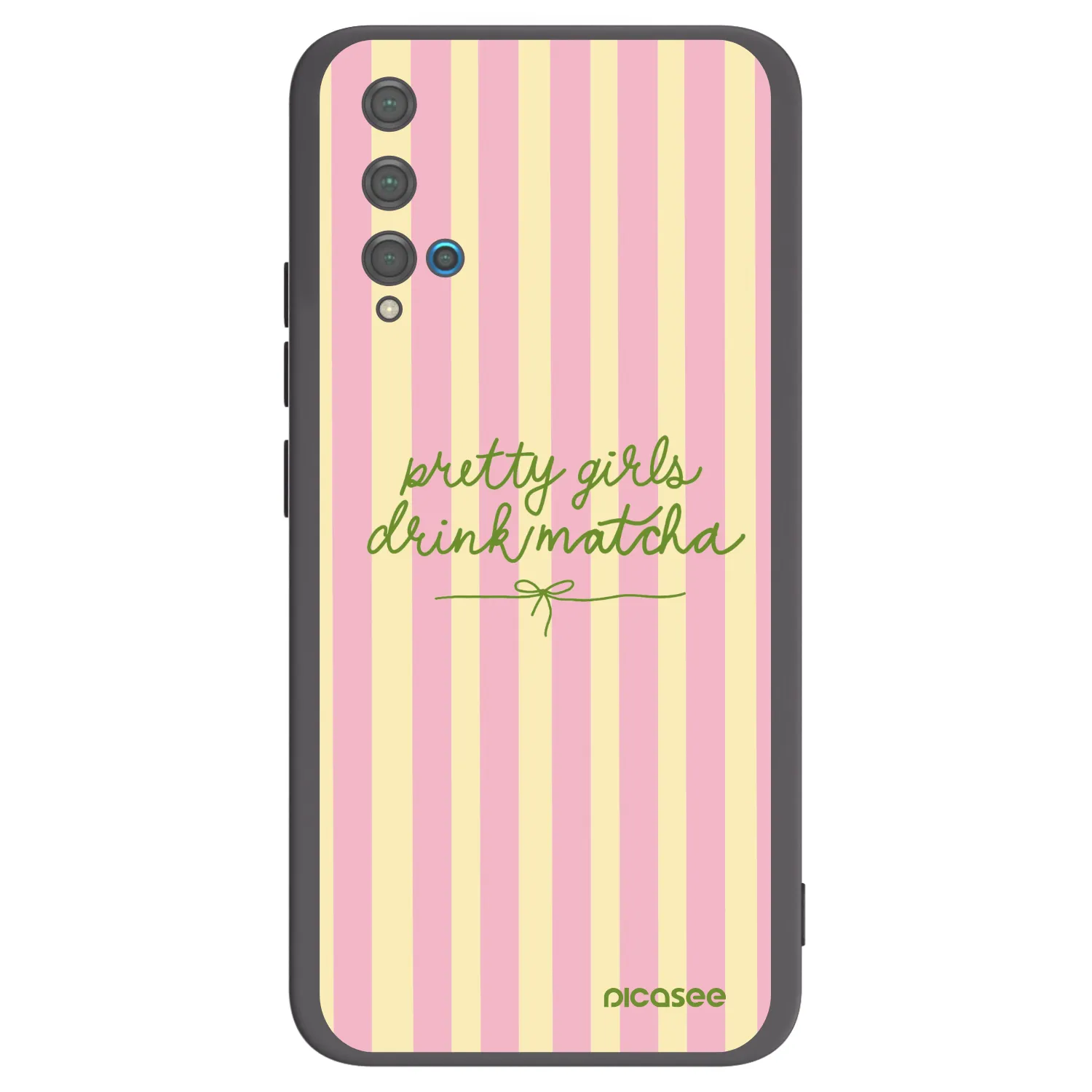 Picasee fekete szilikon tok az alábbi mobiltelefonokra Huawei Nova 5T - Pretty matcha