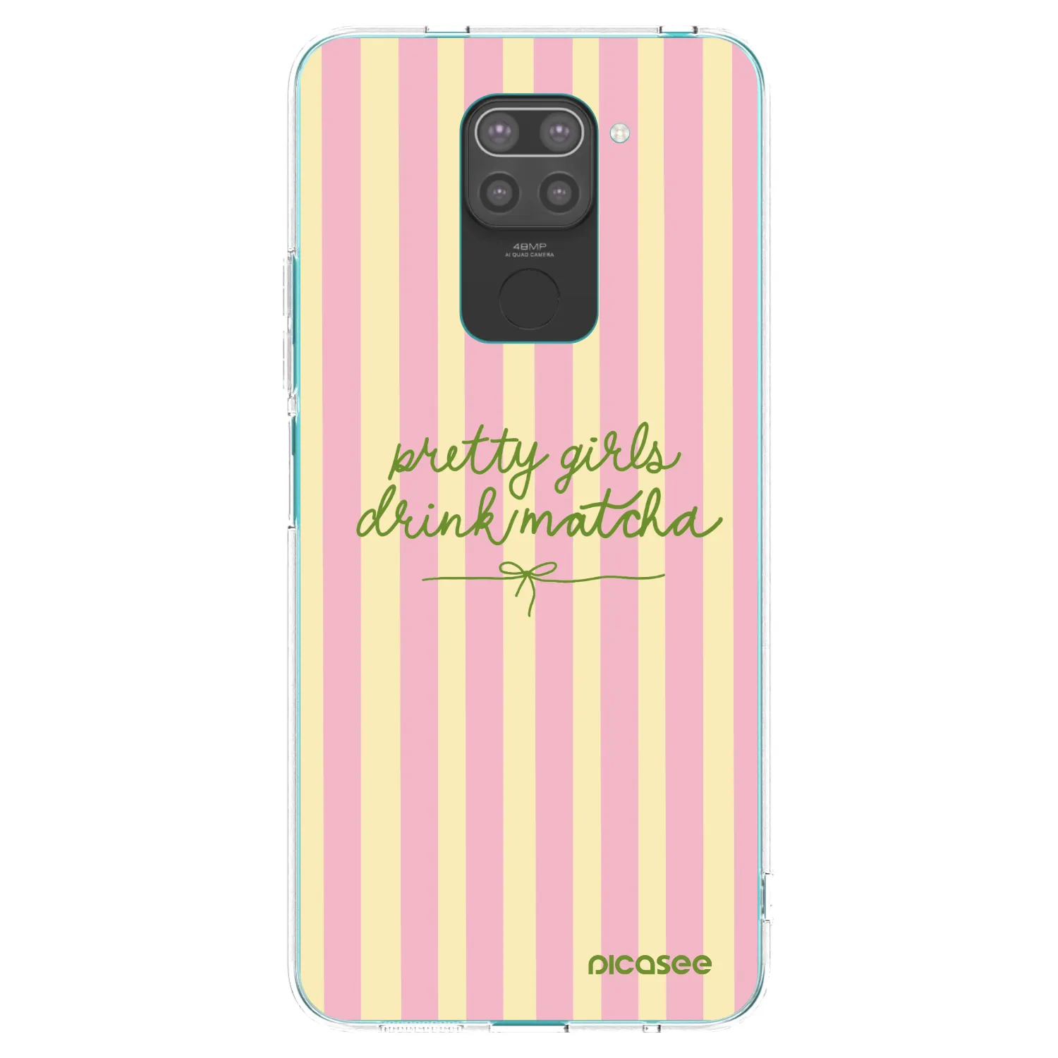 Picasee fekete szilikon tok az alábbi mobiltelefonokra Xiaomi Redmi Note 9 - Pretty matcha