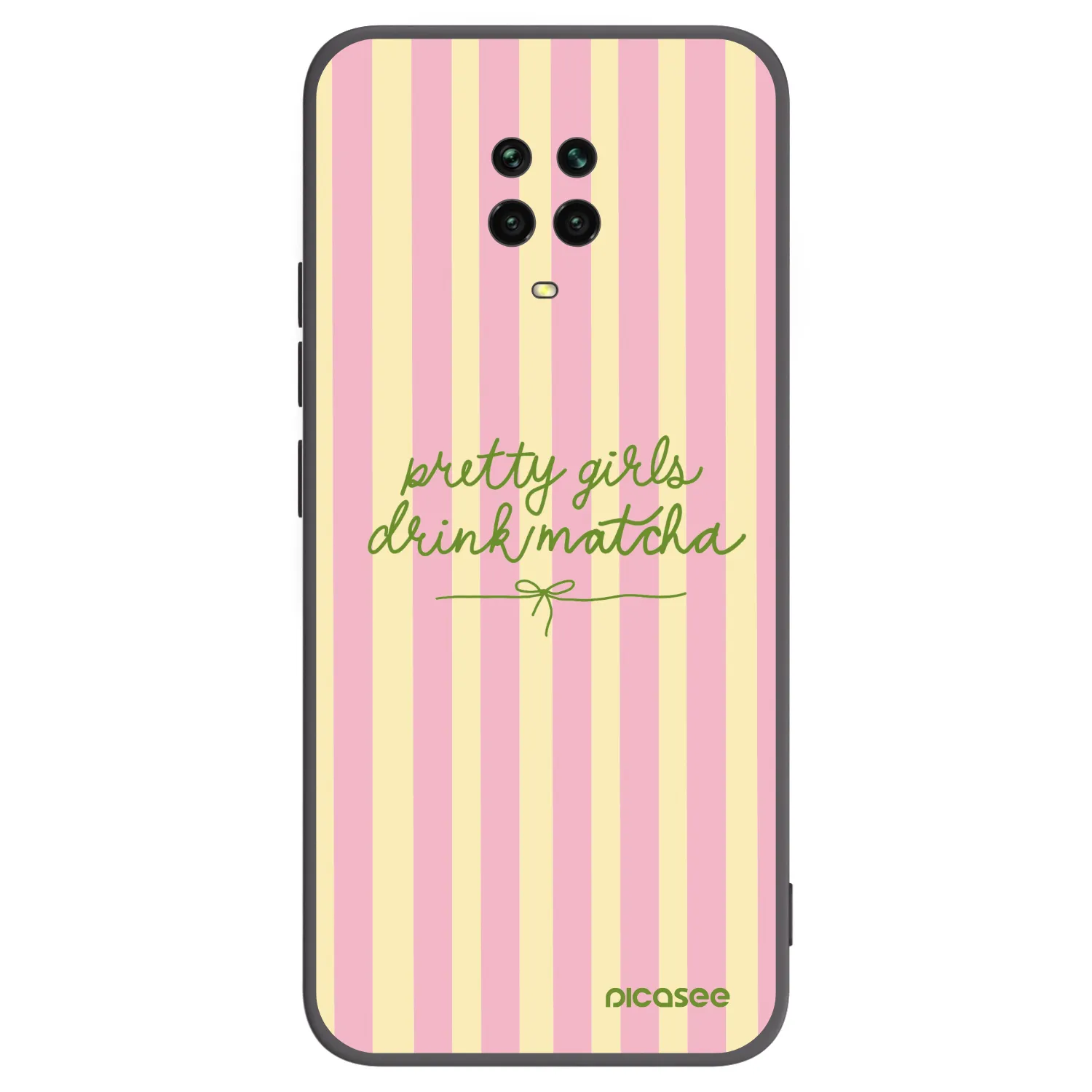 Picasee fekete szilikon tok az alábbi mobiltelefonokra Xiaomi Redmi Note 9S - Pretty matcha