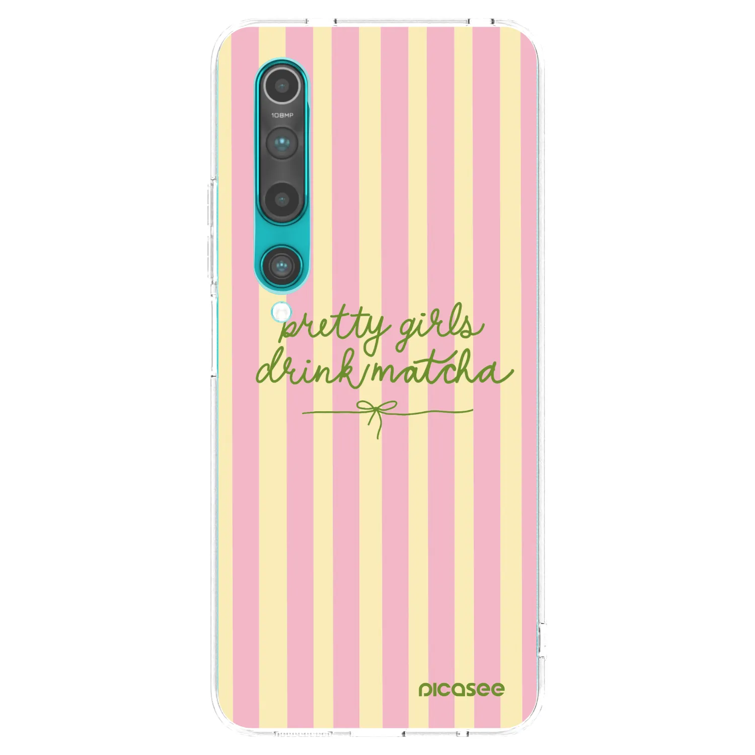 Picasee átlátszó szilikon tok az alábbi mobiltelefonokra Xiaomi Mi 10 - Pretty matcha