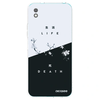 Picasee fekete szilikon tok az alábbi mobiltelefonokra Xiaomi Redmi 9A - Life - Death
