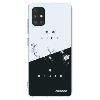 Picasee átlátszó szilikon tok az alábbi mobiltelefonokra Samsung Galaxy M51 M515F - Life - Death