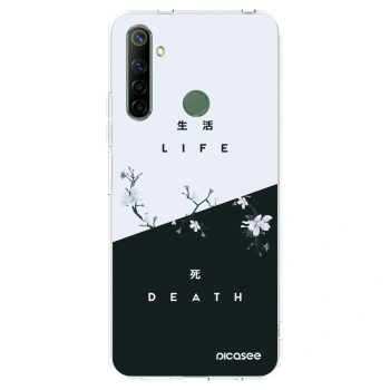 Picasee átlátszó szilikon tok az alábbi mobiltelefonokra Realme 6i - Life - Death