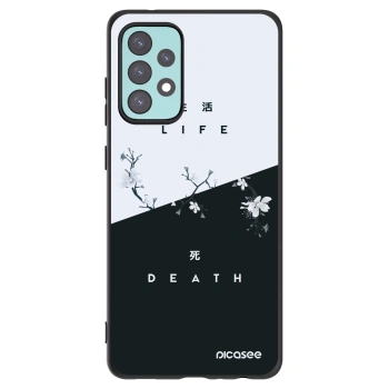 Picasee fekete szilikon tok az alábbi mobiltelefonokra Samsung Galaxy A72 A725F - Life - Death