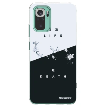 Picasee átlátszó szilikon tok az alábbi mobiltelefonokra Xiaomi Redmi Note 10 Pro - Life - Death