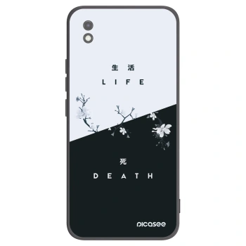 Picasee fekete szilikon tok az alábbi mobiltelefonokra Xiaomi Redmi 9AT - Life - Death