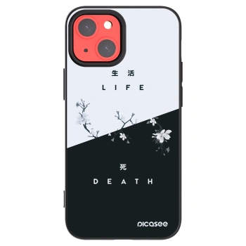 Picasee fekete szilikon tok az alábbi mobiltelefonokra Apple iPhone 13 mini - Life - Death