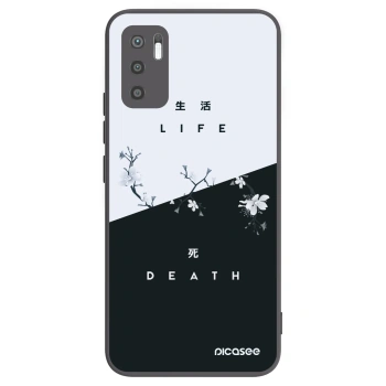 Picasee fekete szilikon tok az alábbi mobiltelefonokra Xiaomi Redmi Note 10 5G - Life - Death