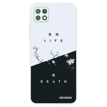 Picasee átlátszó szilikon tok az alábbi mobiltelefonokra Samsung Galaxy A22 A226B 5G - Life - Death