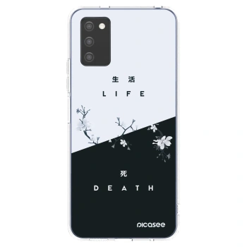 Picasee átlátszó szilikon tok az alábbi mobiltelefonokra Samsung Galaxy A02s A025G - Life - Death